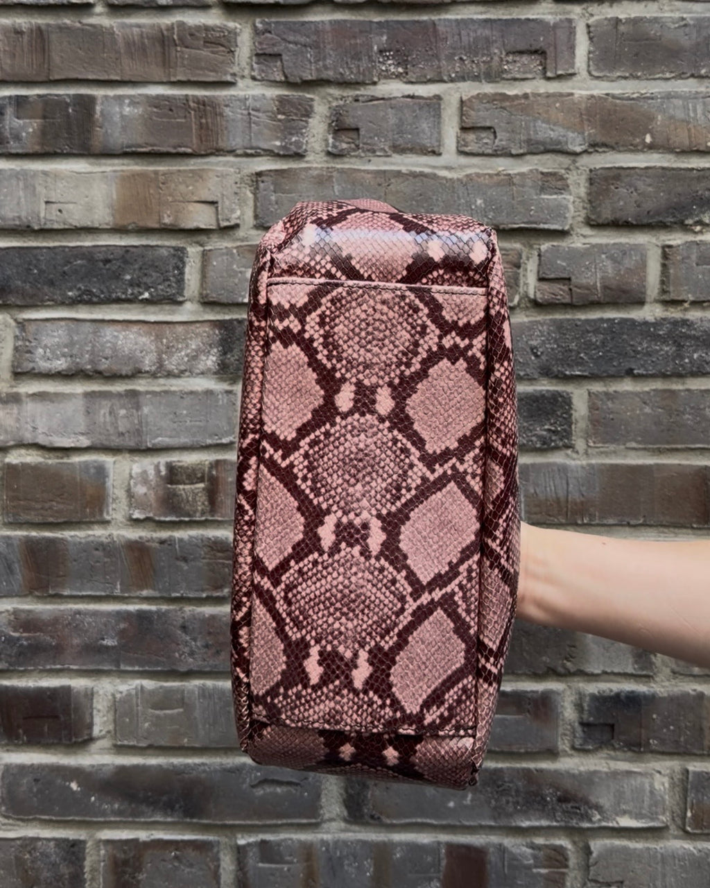Snake Clutch pink