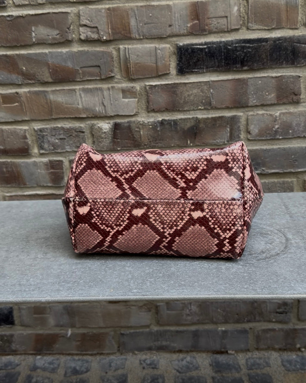Snake Clutch Mini pink