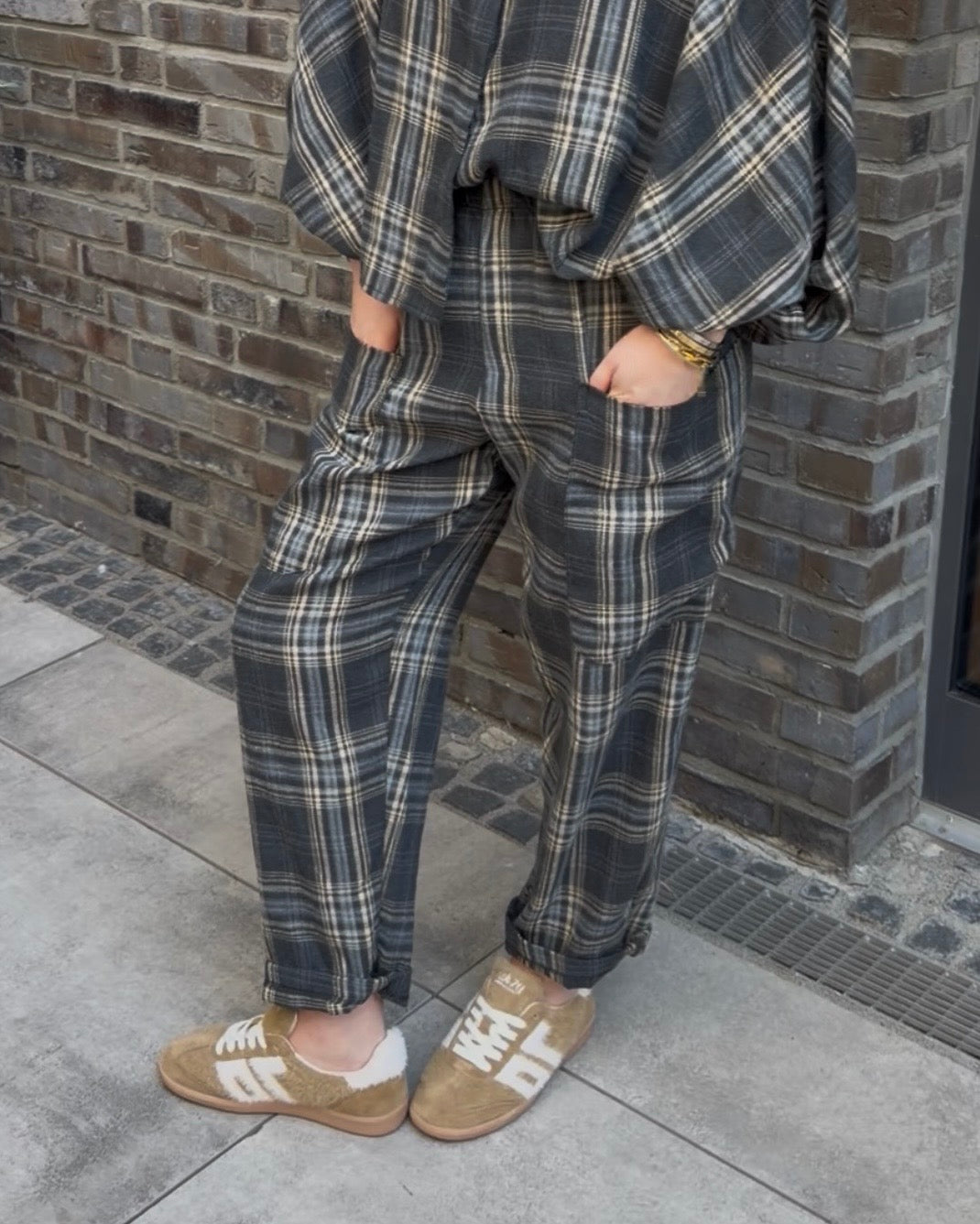 Hose 'The Check' grau