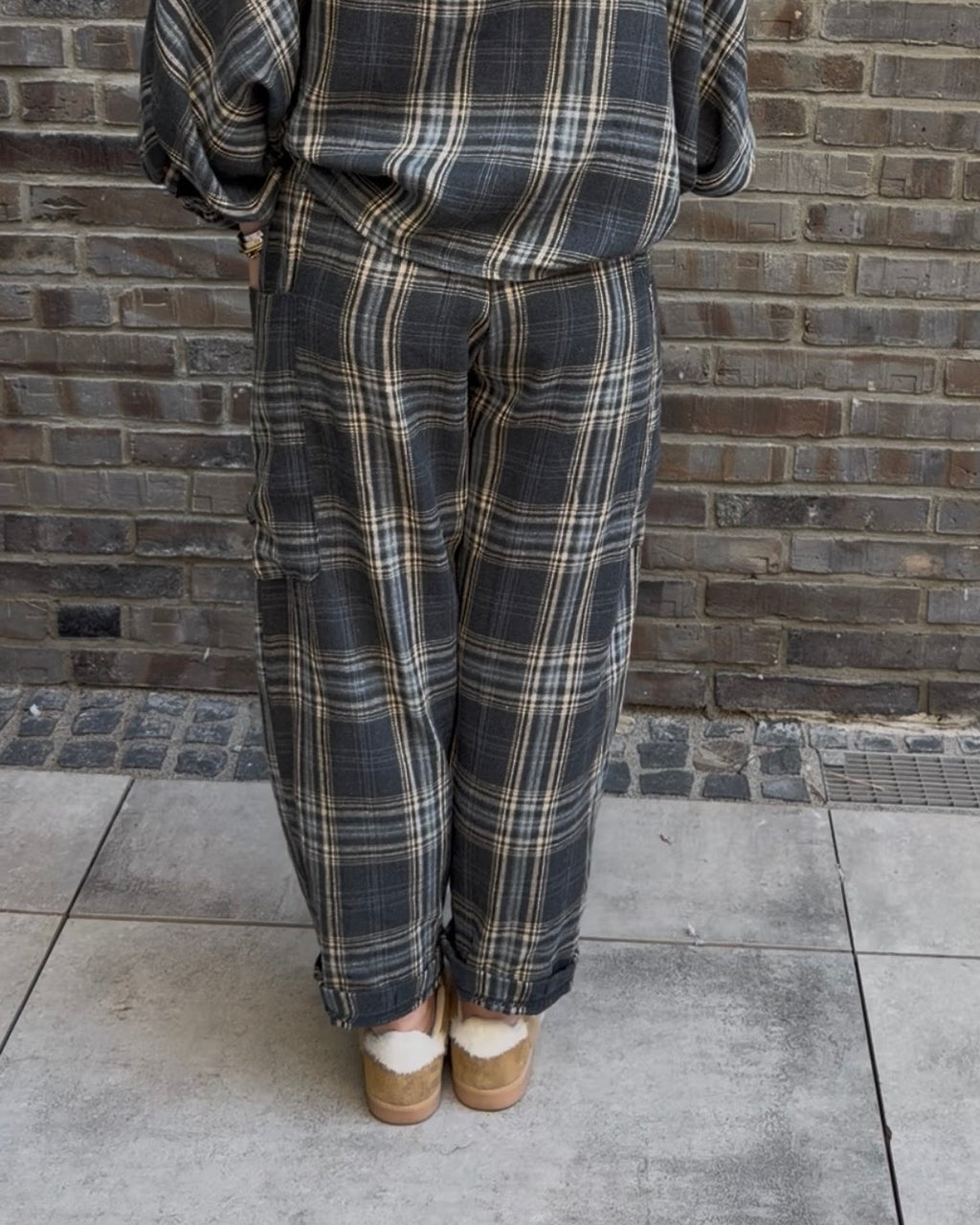 Hose 'The Check' grau