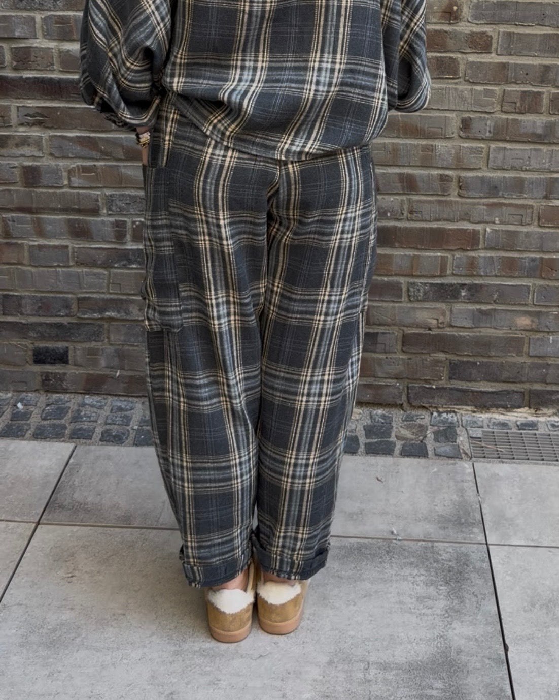 Hose 'The Check' grau