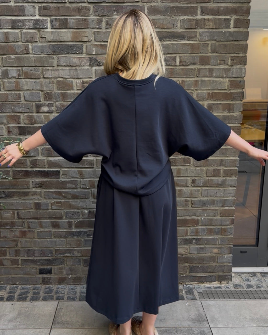 Sweatshirt mit Rundhals marine