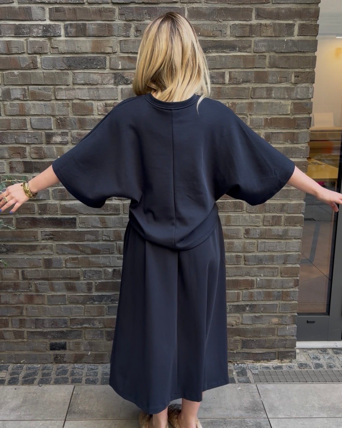 Sweatshirt mit Rundhals marine