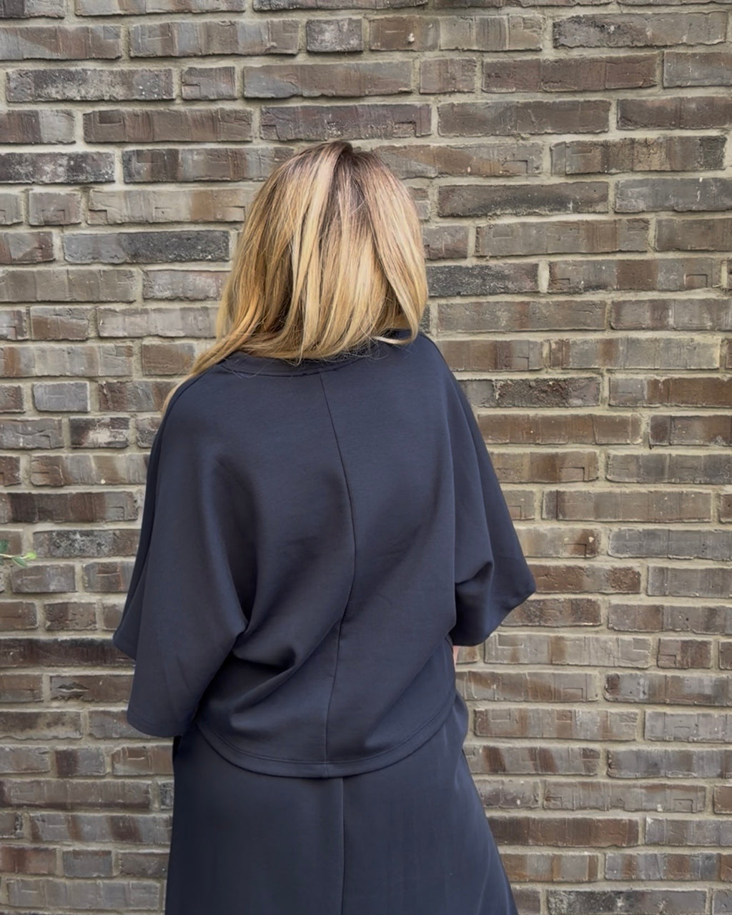 Sweatshirt mit Rundhals marine
