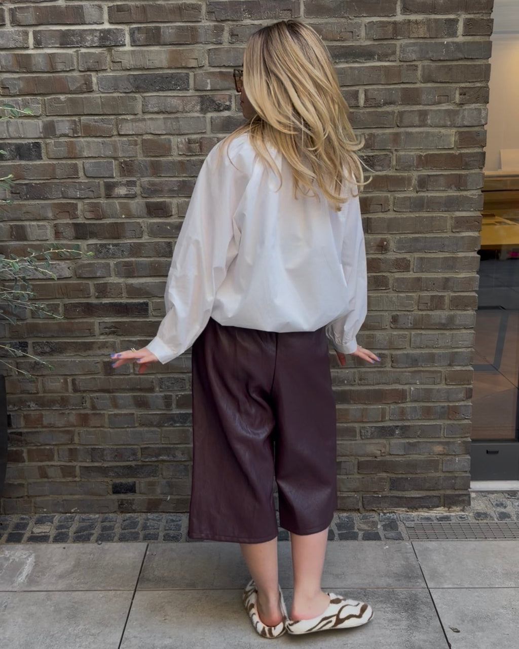Bluse 'Crop' weiß