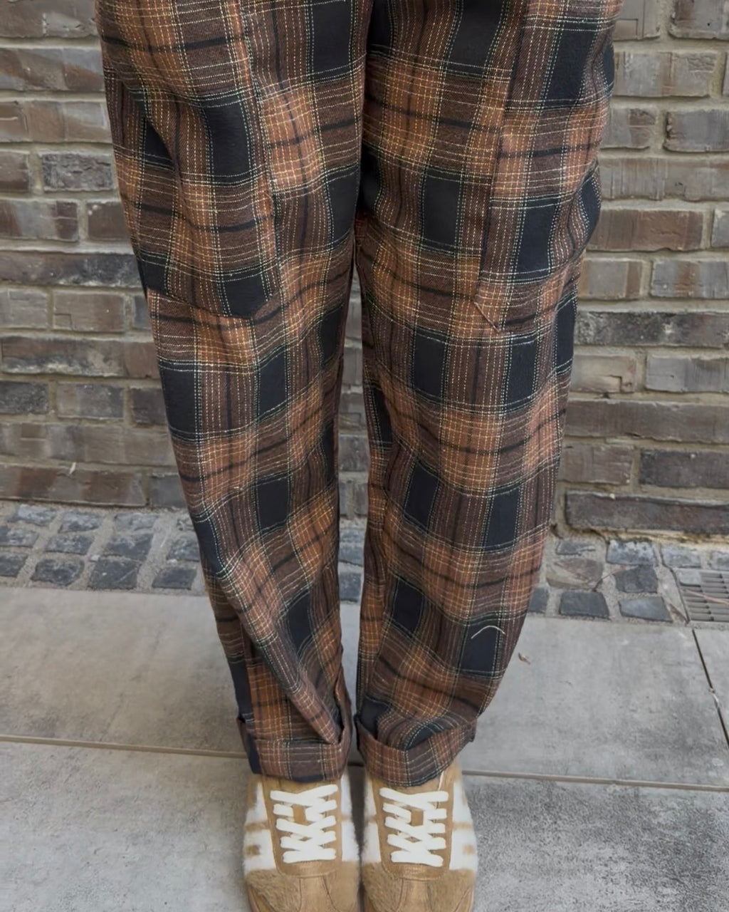 Hose 'The Check' braun