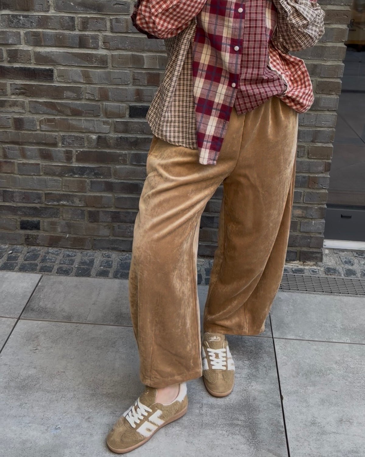 Hose 'Cord' camel