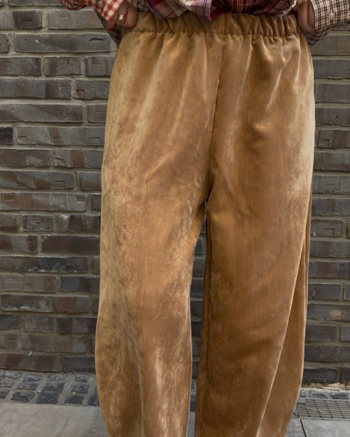 Hose 'Cord' camel