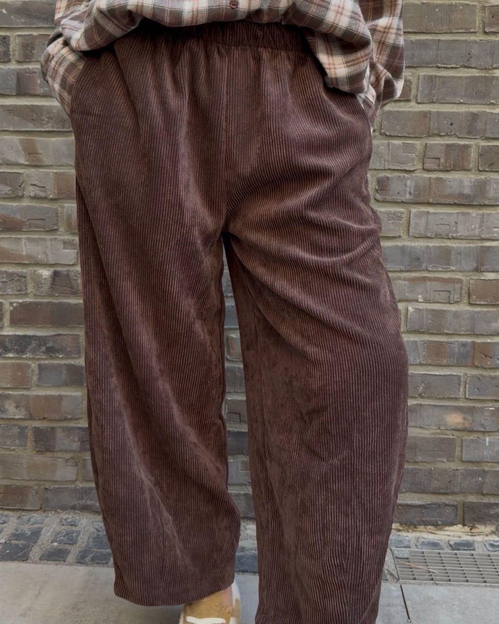 Hose 'Cord' braun
