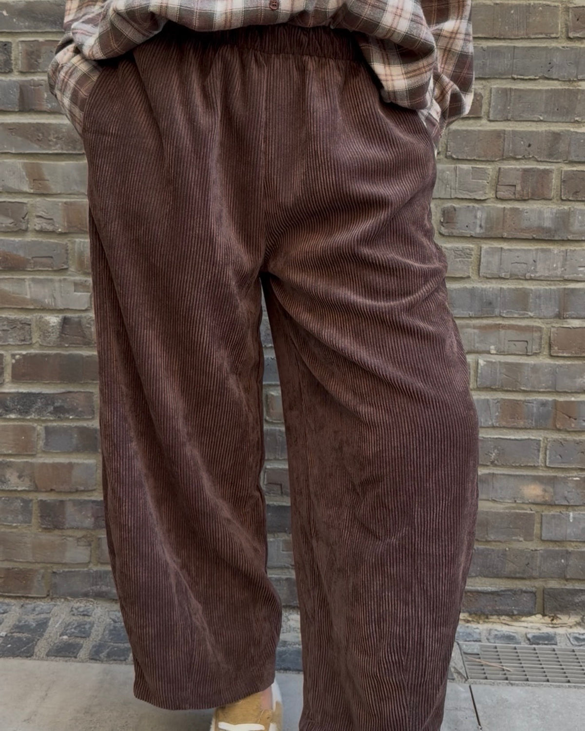 Hose 'Cord' braun