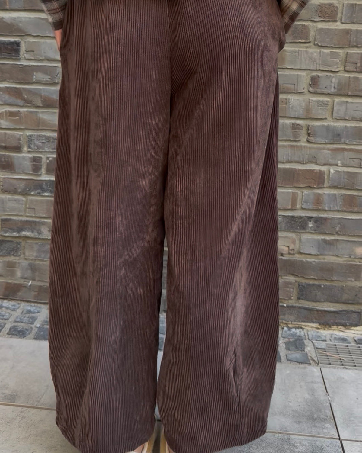 Hose 'Cord' braun