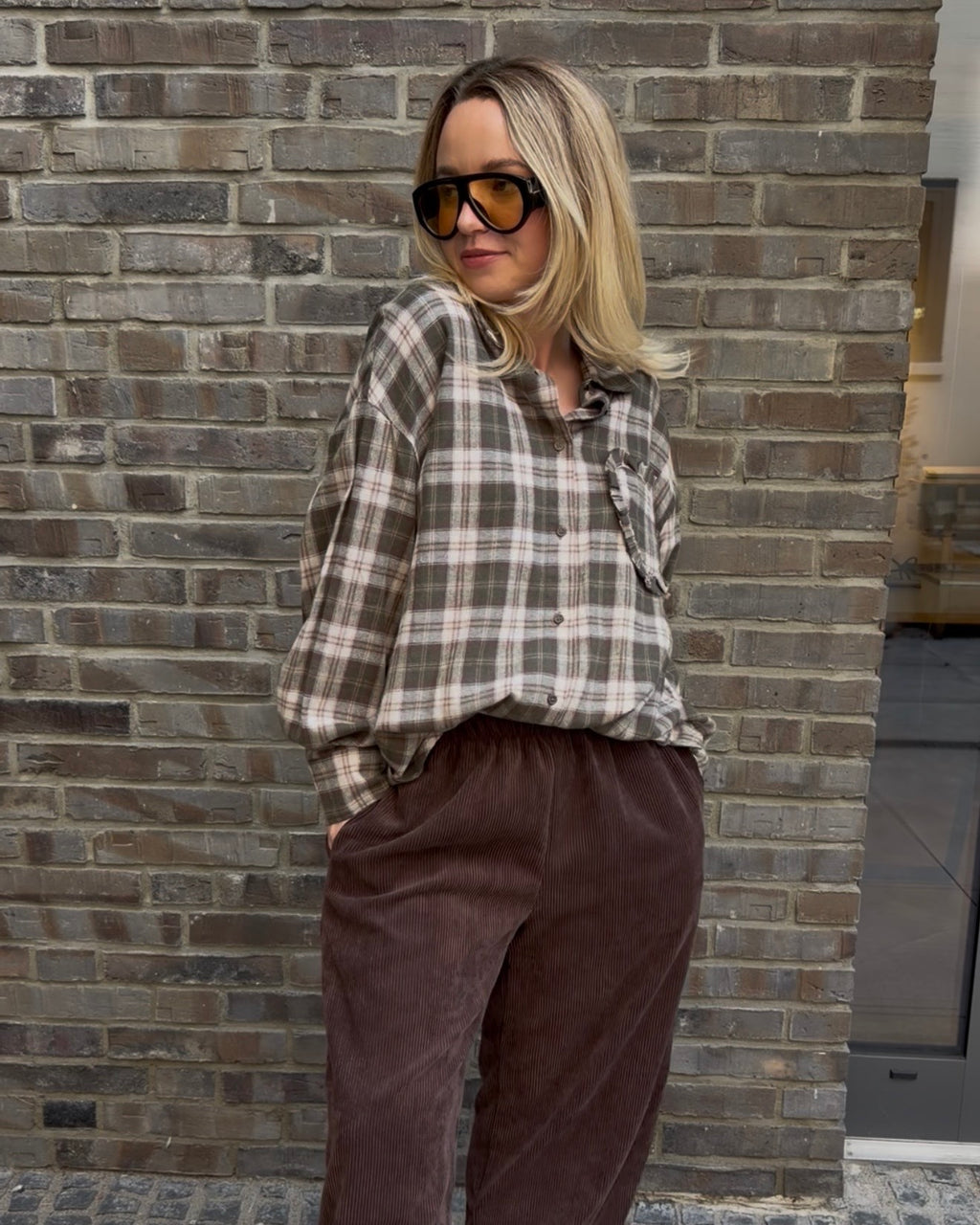 Bluse 'Heart' khaki