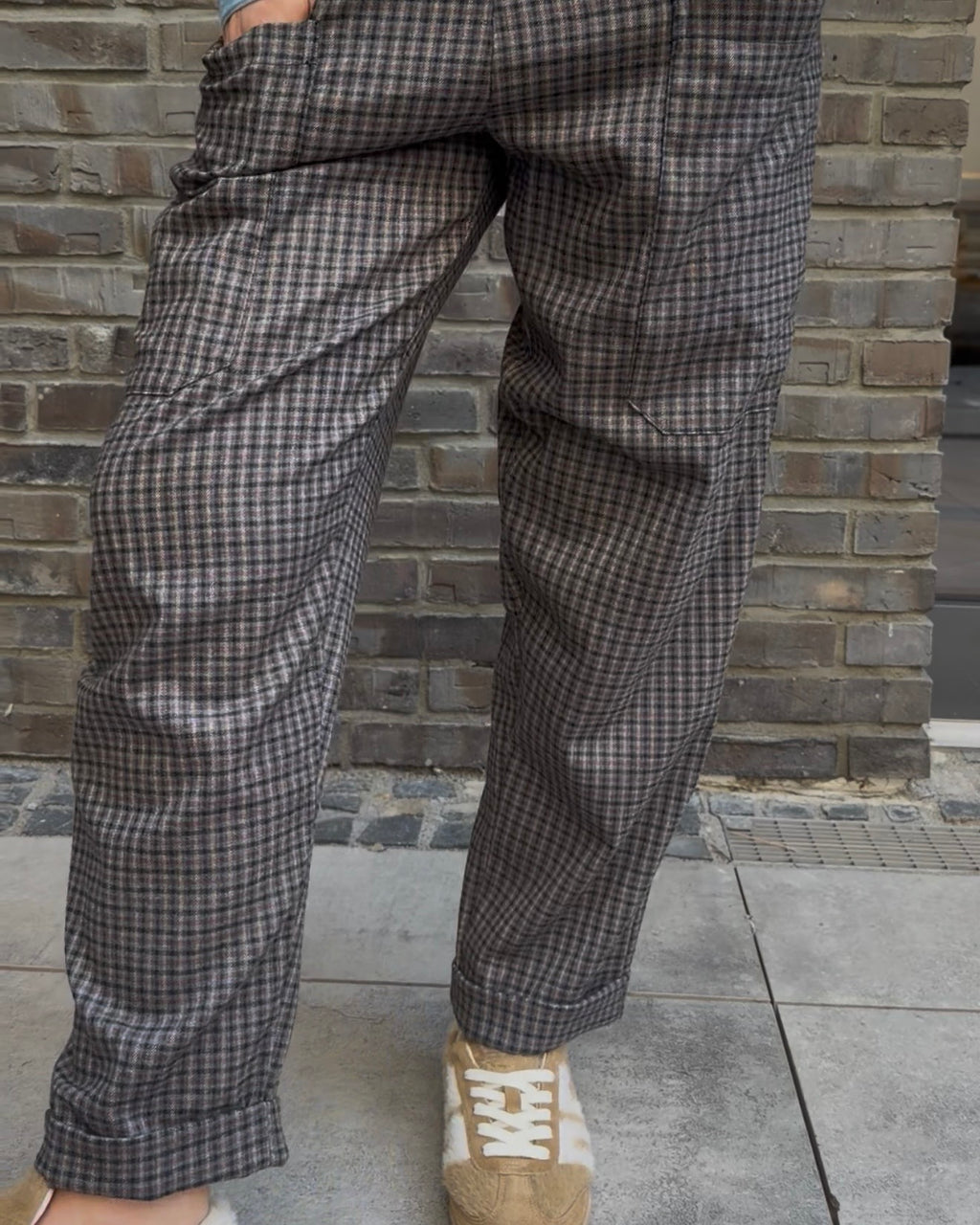 Hose 'The Check' blau