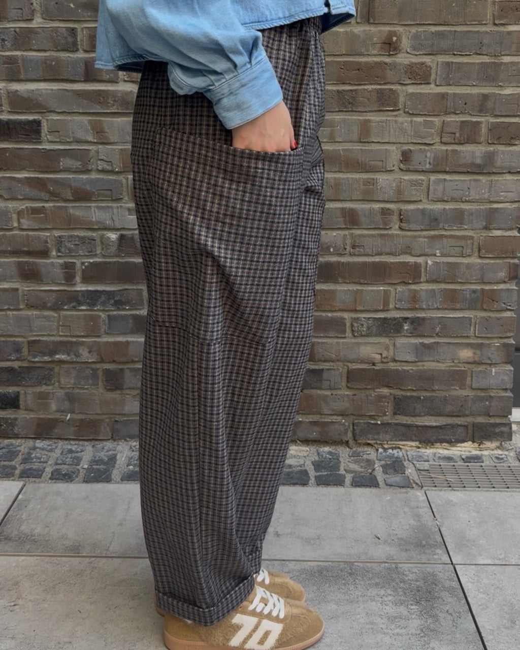 Hose 'The Check' blau
