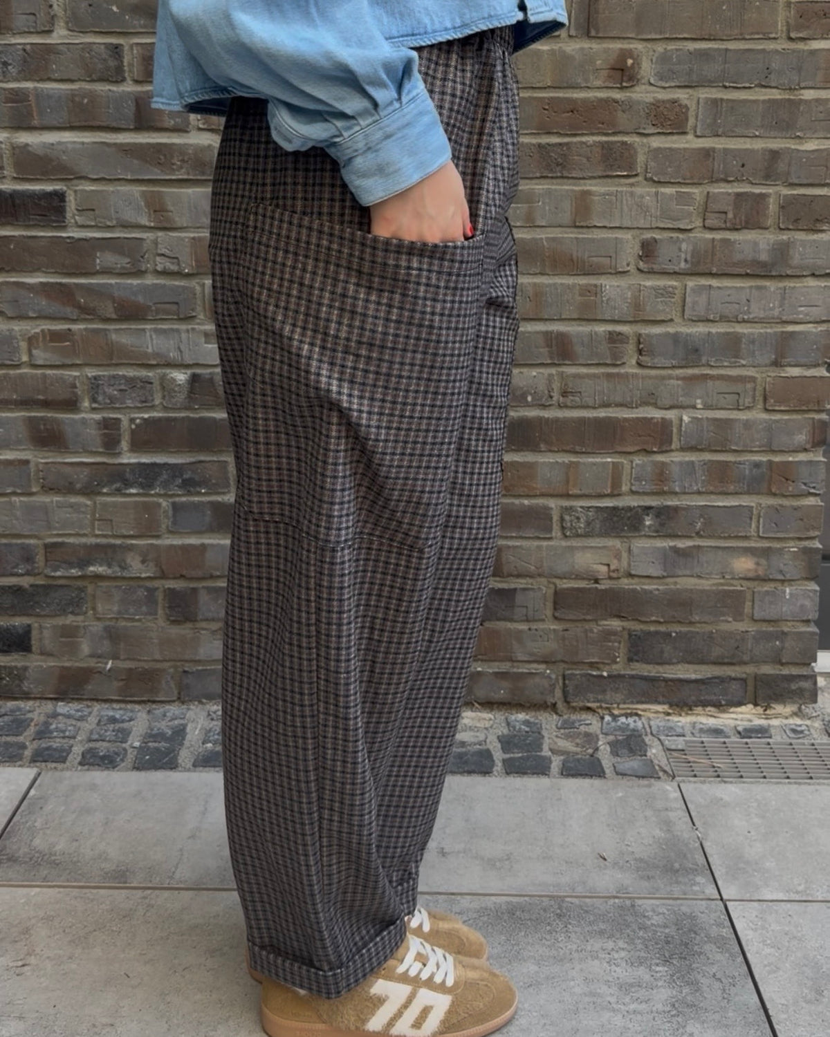 Hose 'The Check' blau